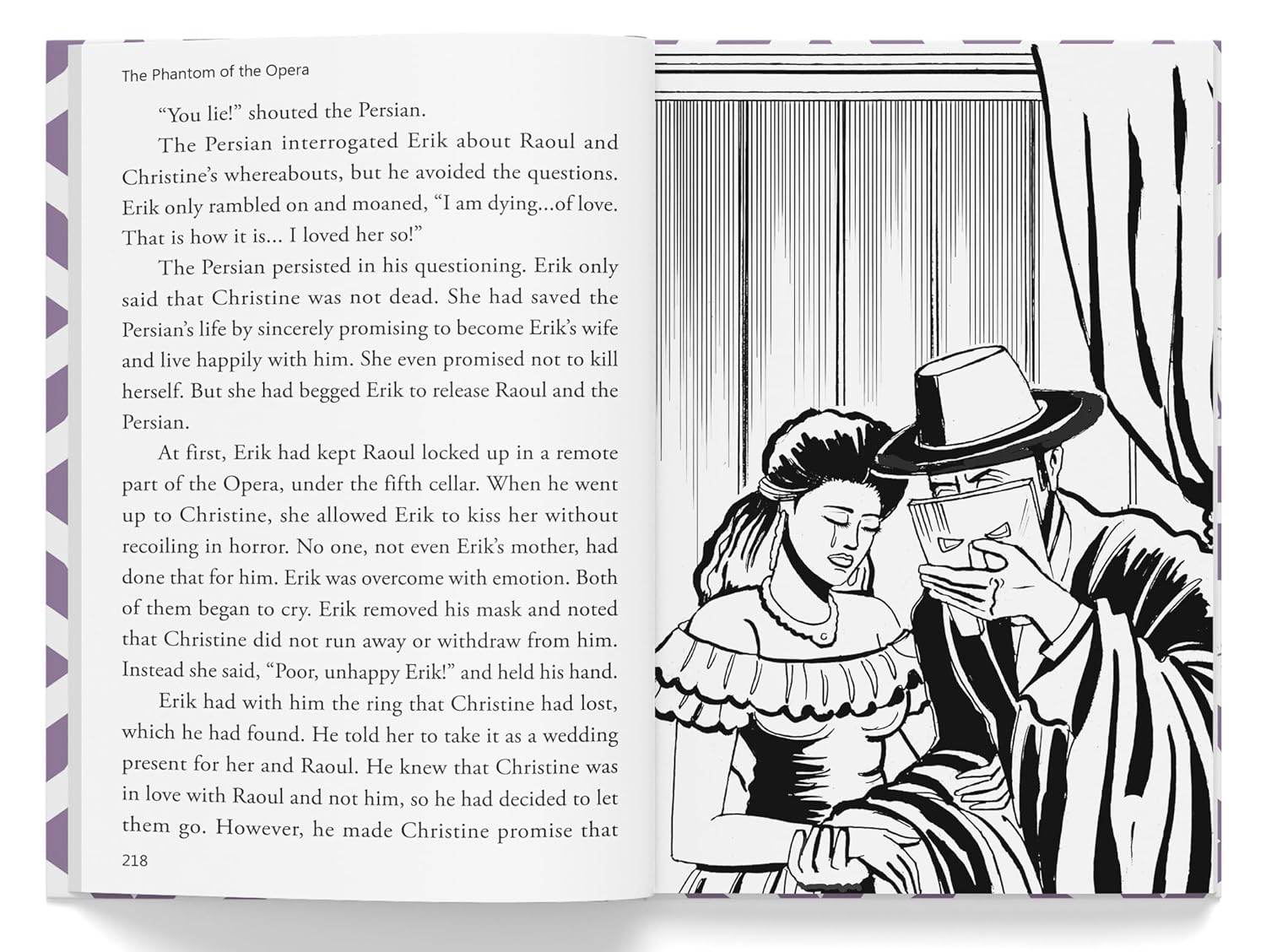 The phantom of the opera for kids : illustrated abridged children classic english novel with review questions miniatura 2