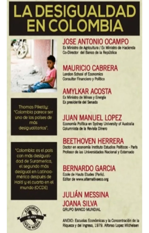La desigualdad en colombia,