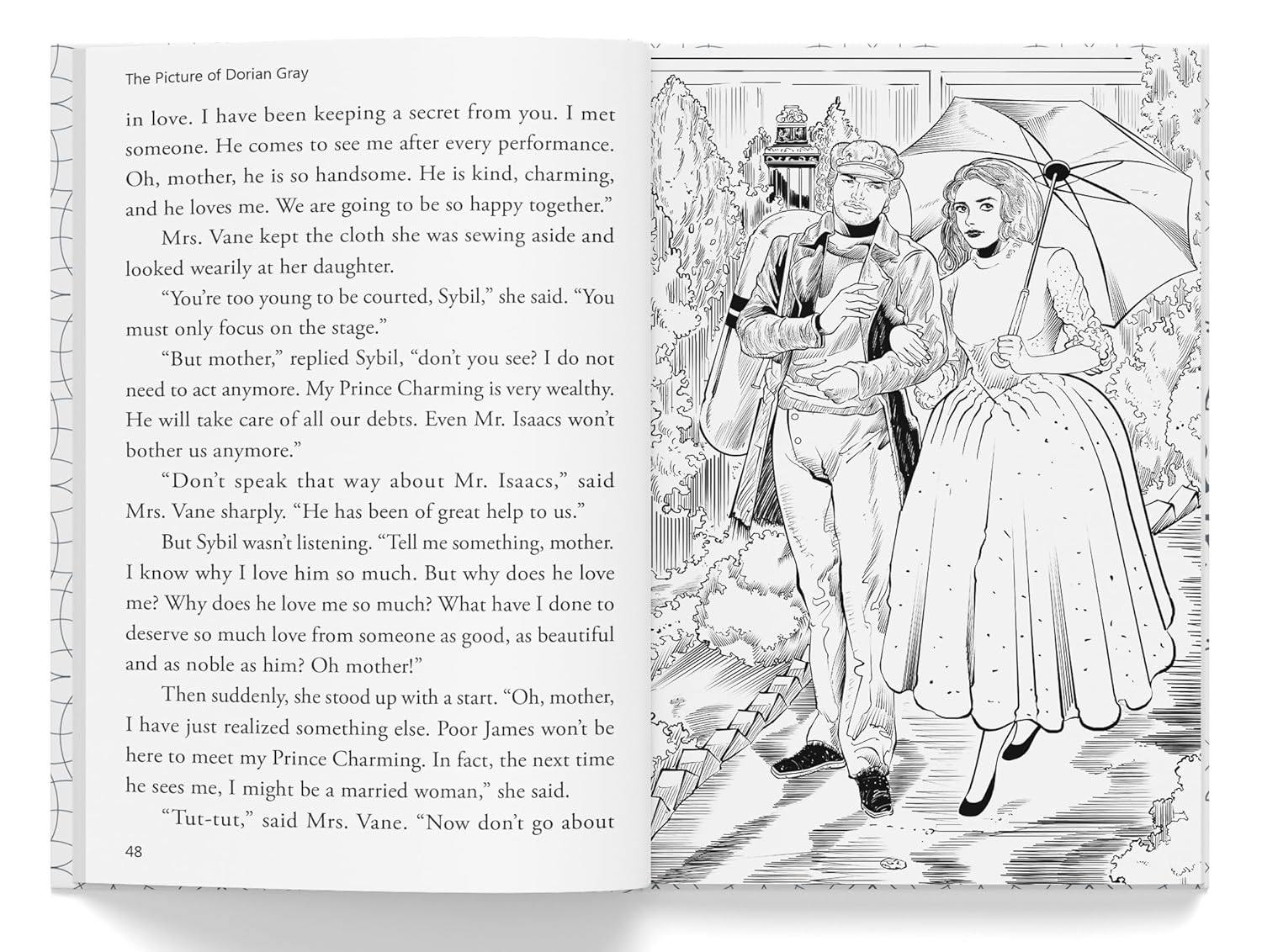 The picture of dorian gray : illustrated abridged children classic english novel with review questions (hardback) miniatura 2