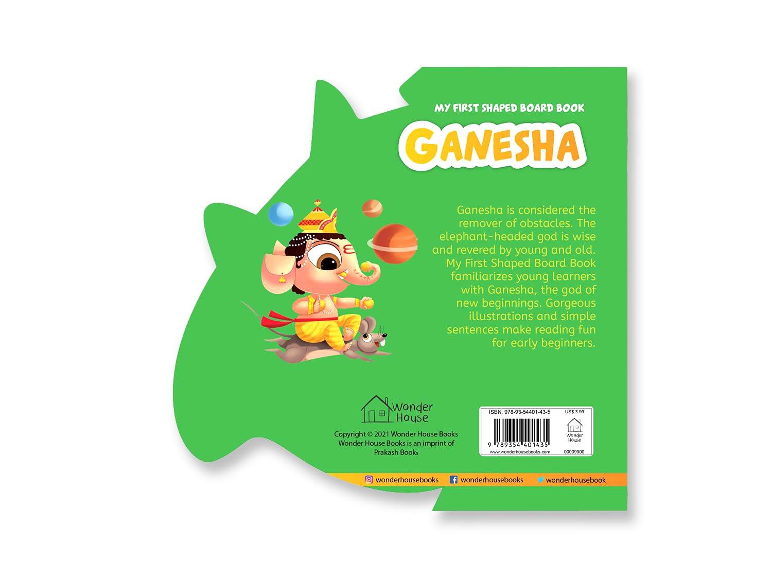 My first shaped board book: illustrated lord ganesha hindu mythology picture book for kids age 2+ (indian gods and goddesses) miniatura 4