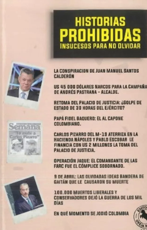 Historias prohibidas insucesos para no olvidar, sin autor