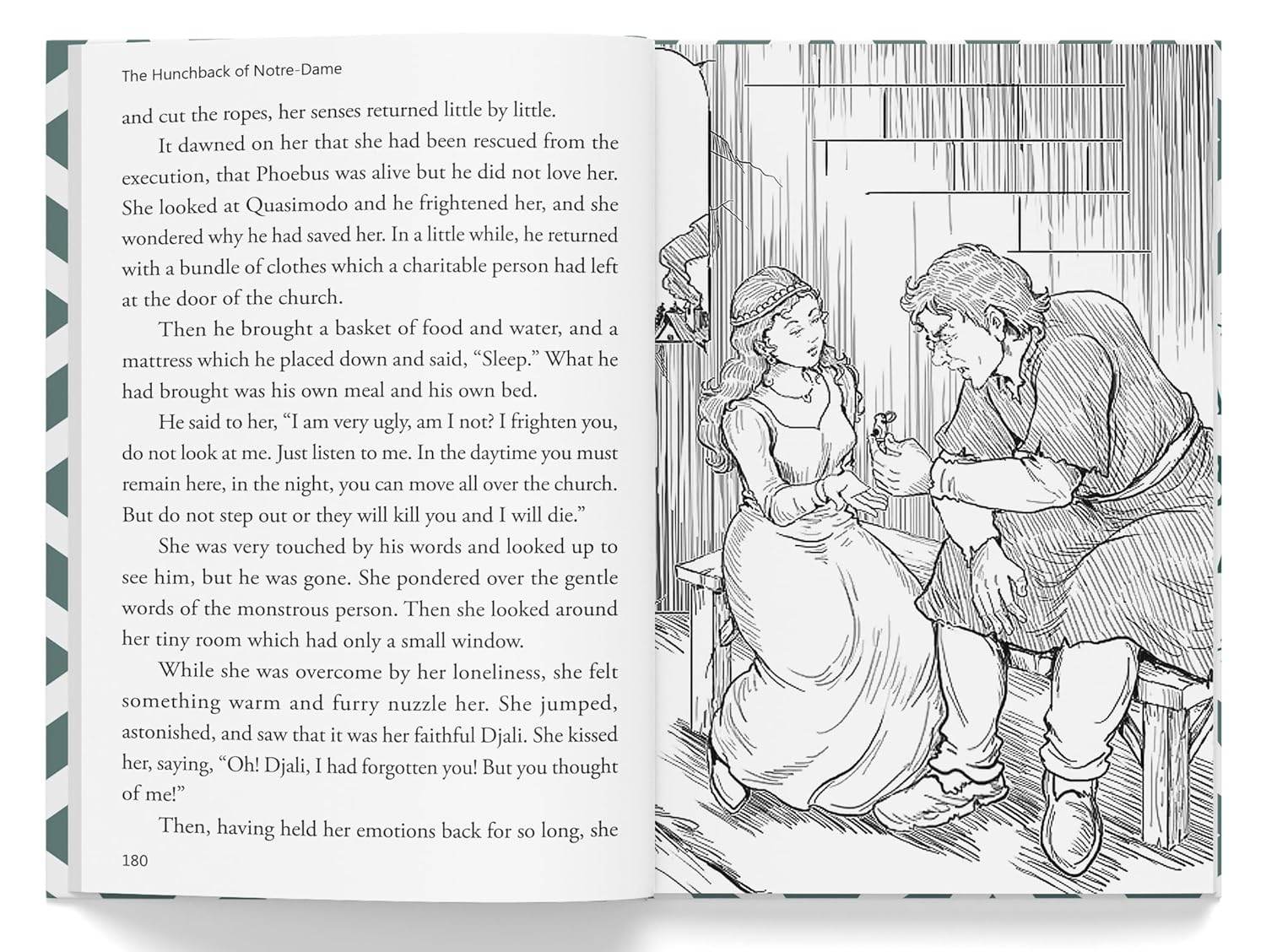 The hunchback of notre-dame for kids : illustrated abridged children classic english novel with review questions miniatura 3