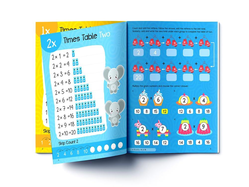My first times tables activity book : multiplication tables from 1 - 20 with fun and easy math activities for children miniatura 3