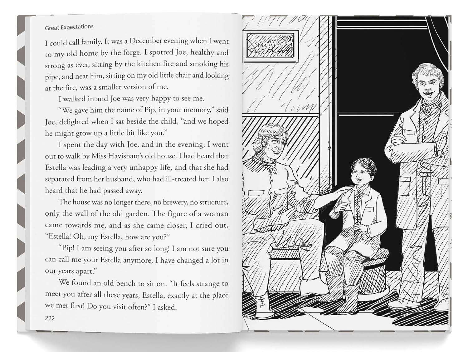 Great expectations : illustrated abridged children classic english novel with review questions miniatura 2