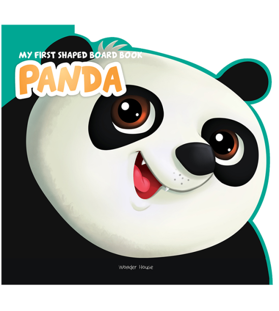 My first shaped board book - panda, die-cut animals, picture book for children