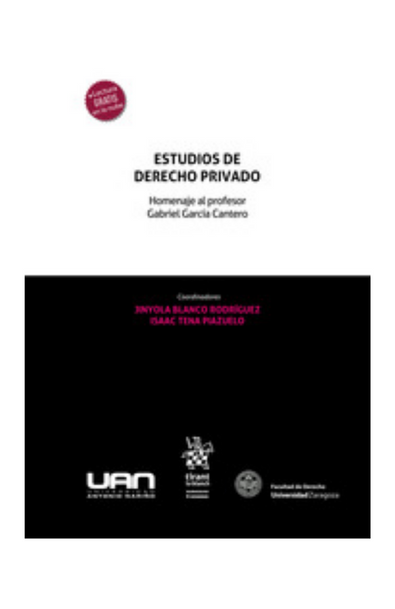 Estudios de derecho privado. homenaje al profesor gabriel garcía cantero