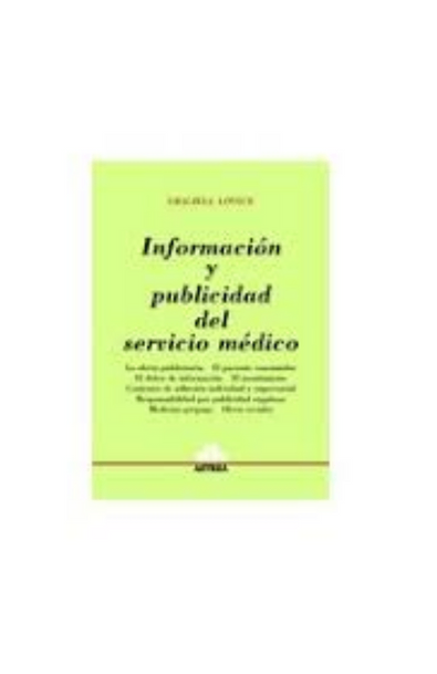 Información y publicidad del servicio médico