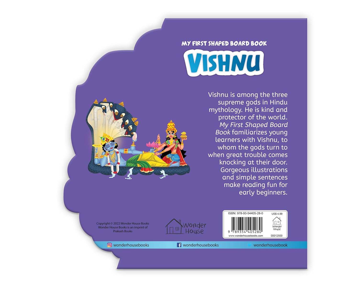My first shaped board book: illustrated vishnu hindu mythology picture book for kids age 2+ (indian gods and goddesses) miniatura 4