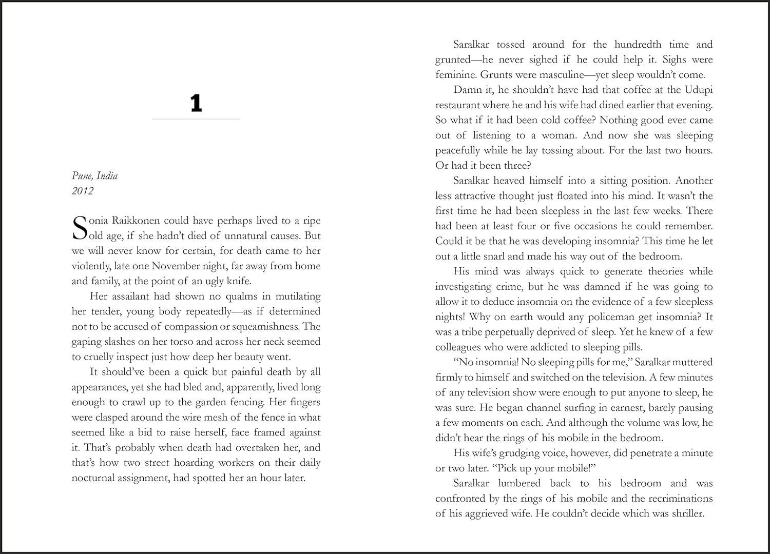 The murder of sonia raikkonen : an inspector saralkar mystery (print on demand) miniatura 2