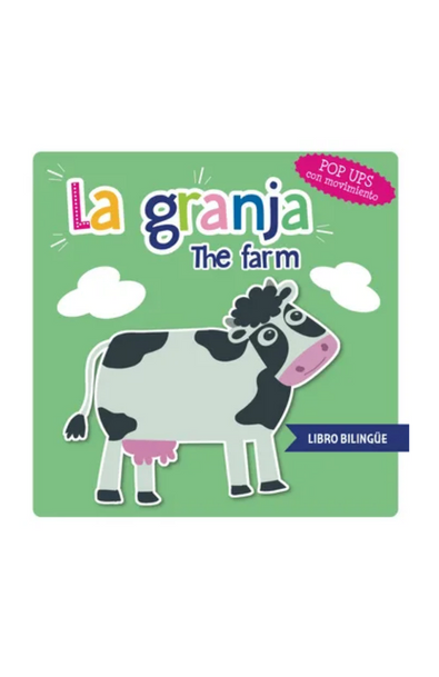 "la granja / the farm libro bilingüe. pop ups con movimiento"