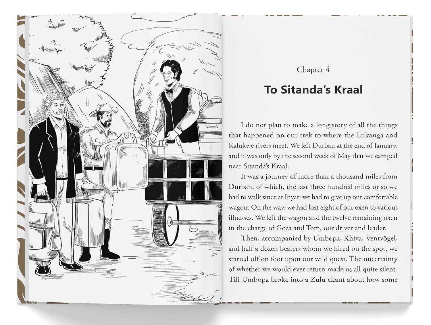 King Solomon's Mines : Illustrated Abridged Children Classic English Novel with Review Questions (Hardback)